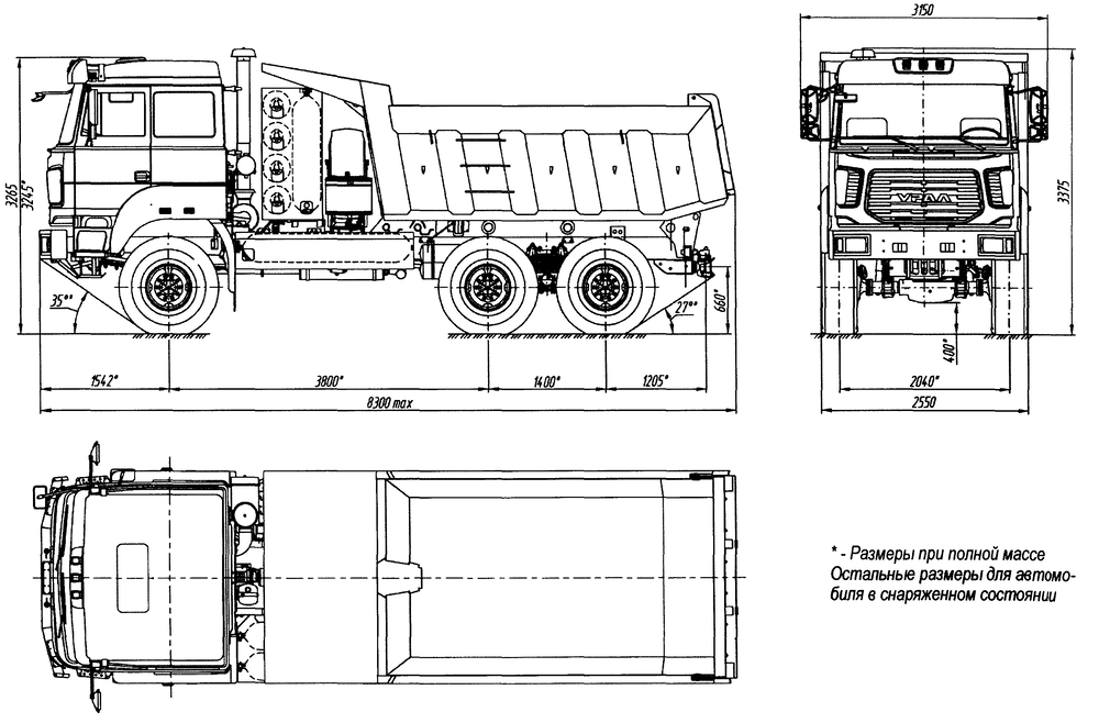 Ural CNG (camion à benne basculante)