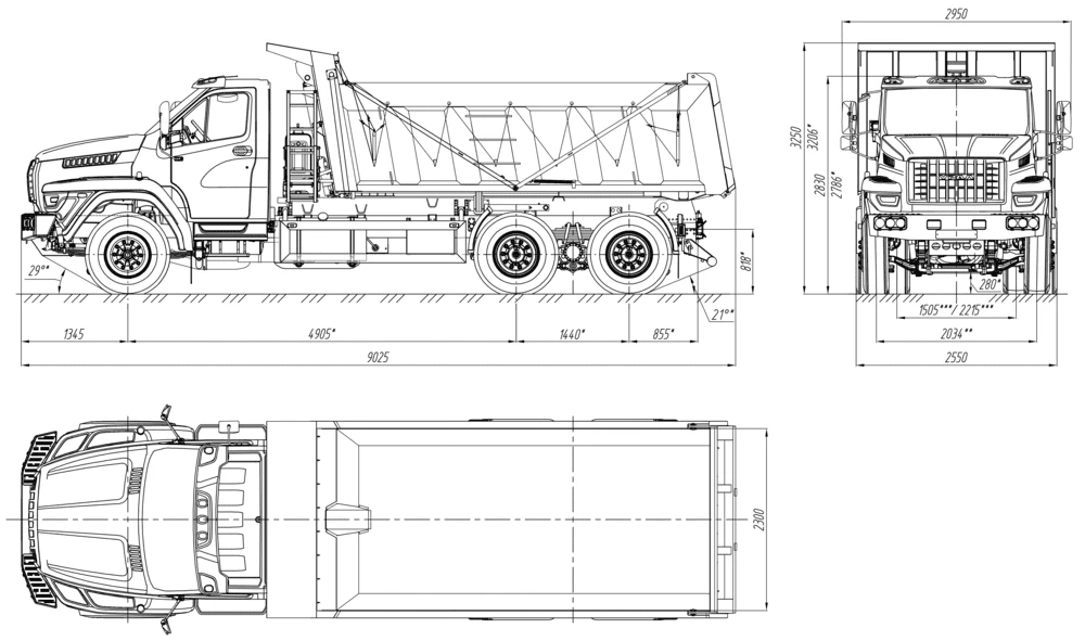 Ural NEXT 6x4 (camión volquete)
