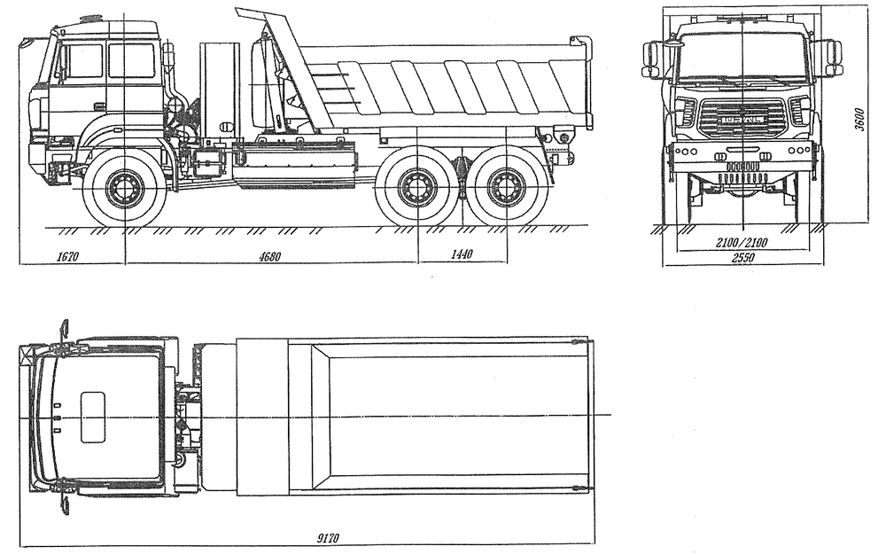 Ural CNG (camion à benne basculante)